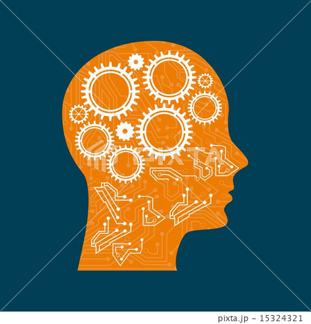 Gears design over blue background vector illustration 15324321