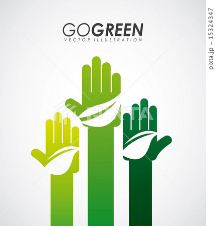 Ecology design over gray background vector illustration 15324347