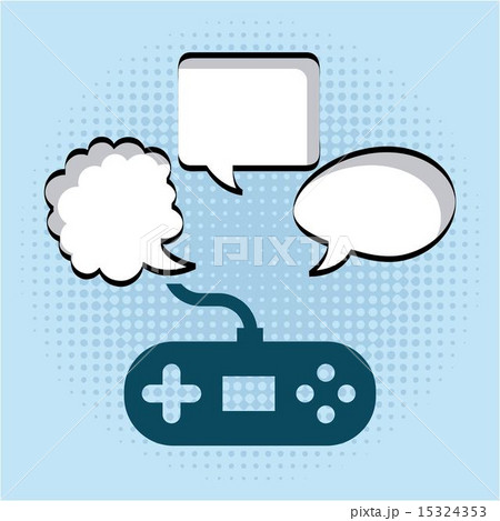 Video game design over blue background vector illustration 15324353