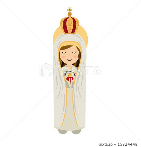 Holy Mary design over white background vector illustration 15324448