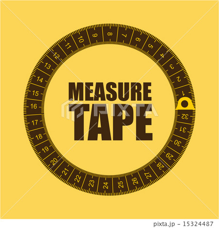 Measure design over yellow background vector illustration 15324487