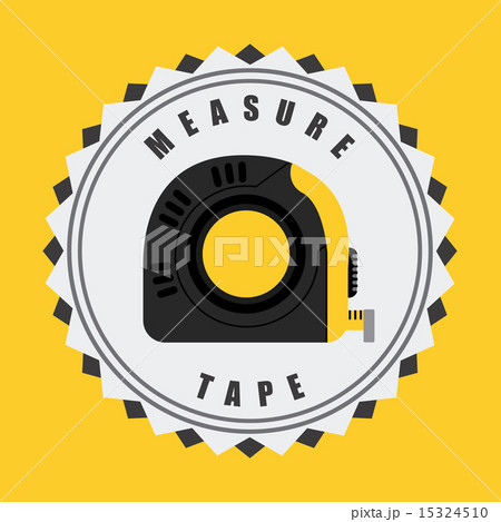 Measure design over yellow background vector illustration Measure design over yellow background vector illustration 15324510