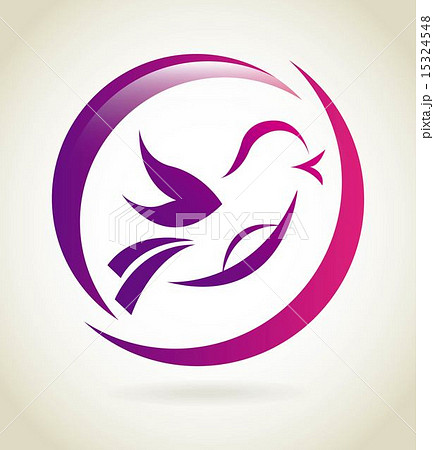 Bird design over beige background vector...のイラスト素材 [15324548] - PIXTA