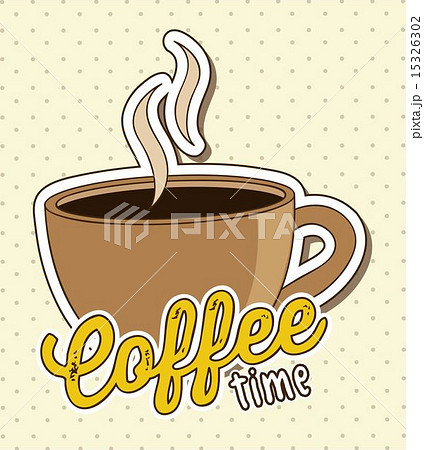 Coffee design over yellow background vector illustration 15326302