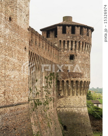Soncino medieval castle view in Italy 15326974