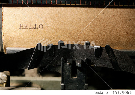 inscription on a typewriter 15329069