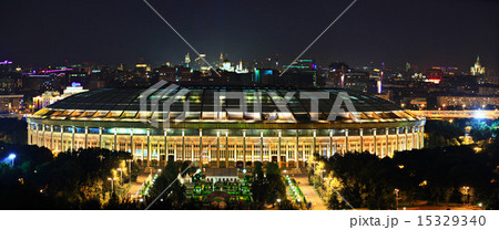 panoramic view of the city nightlife panoramic view of the city nightlife 15329340