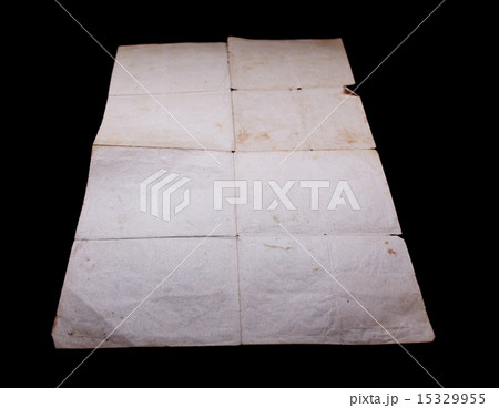 texture old vintage yellowed paper, writing papers 15329955