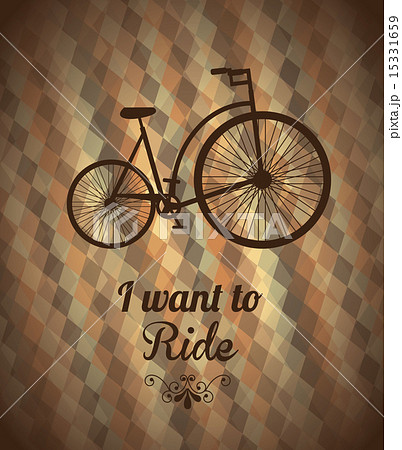i wantto ride over bronze background vector illustration 15331659