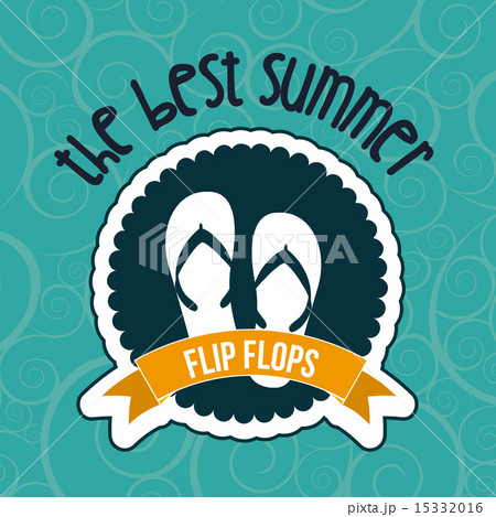 Summer design over green background vector illustration 15332016