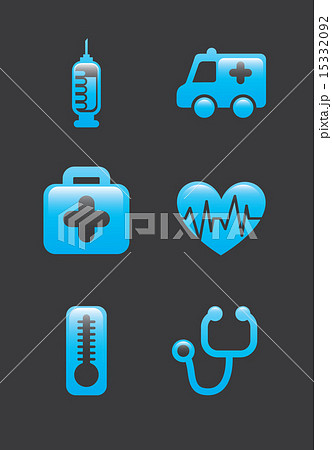 medical icons over black background vector illustration medical icons over black background vector illustration 15332092