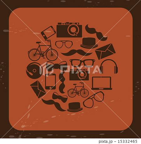 entertainment icons over brick background vector illustration 15332465