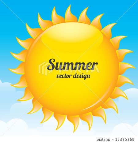 summer design over sky background vector illustration 15335369