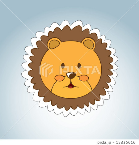 leon design over gray background vector illustration 15335616