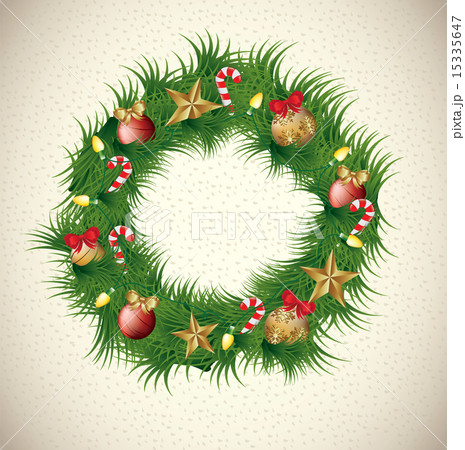 christmas design over pattern background vector illustration 15335647