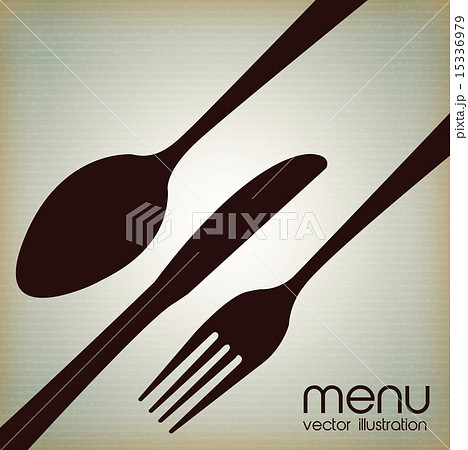 Menu design over vintage background vector illustration 15336979
