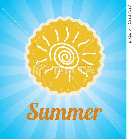 summer design over blue background vector illustration 15337133