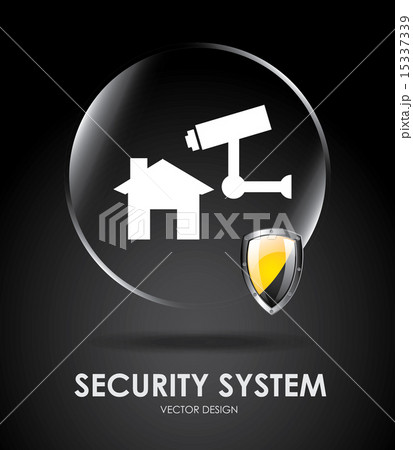 security system over black background vector illustration security system over black background vector illustration 15337339