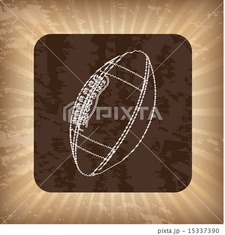 american football design over grounge background vector illustra 15337390