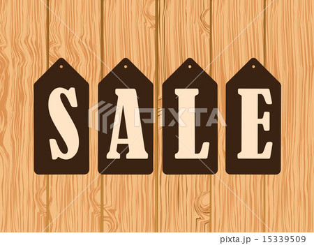big sale over wooden background vector illustration big sale over wooden background vector illustration 15339509