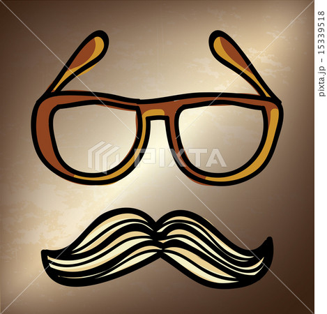 hipster design over bronze background vector illustration 15339518