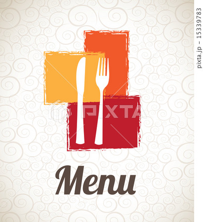 menu design over pattern background vector illustration menu design over pattern background vector illustration 15339783