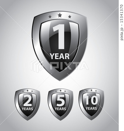 years shields design over gray background vector illustration years shields design over gray background vector illustration 15341370