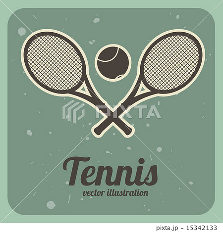 tennis design over blue background vector illustration 15342133