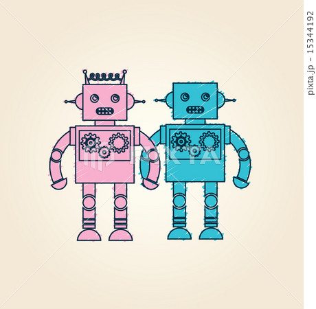 robot design over pink background vector illustration robot design over pink background vector illustration 15344192
