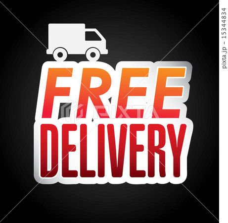 delivery design over black background vector illustration delivery design over black background vector illustration 15344834