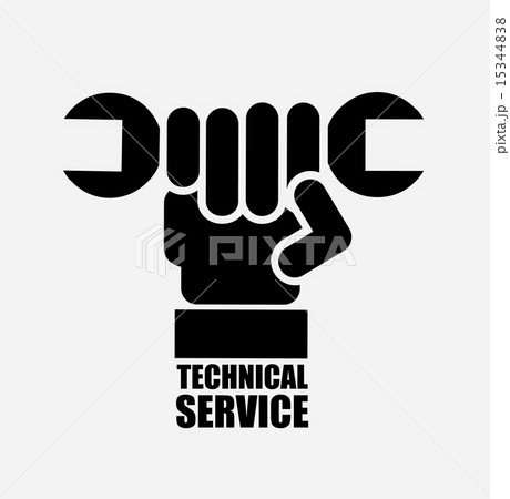technical support over gray background vector illustration 15344838
