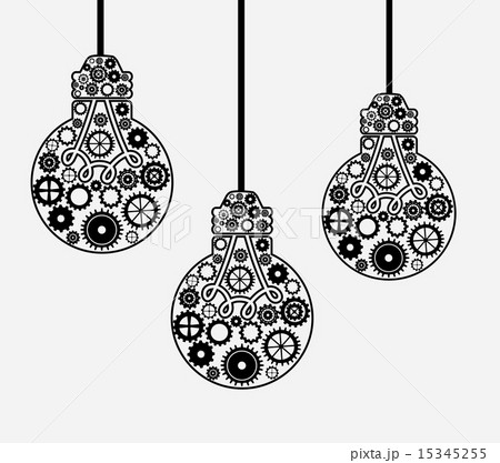 bulb idea design over background vector illustration bulb idea design over background vector illustration 15345255