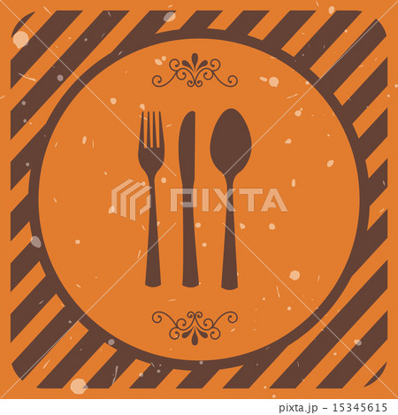 menu design over orange background vector illustration 15345615