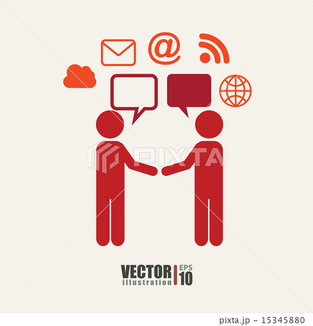 Social media design over beige background vector illustration 15345880
