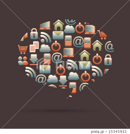 networking design over dark background vector illustration networking design over dark background vector illustration 15345932
