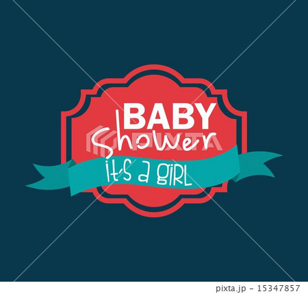 baby shower design over blue background vector illustration 15347857