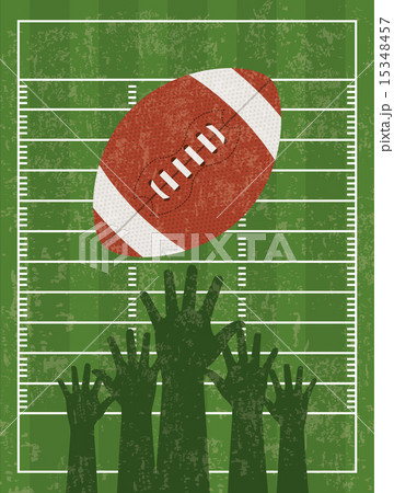 american football design over green background vector illustrat 15348457
