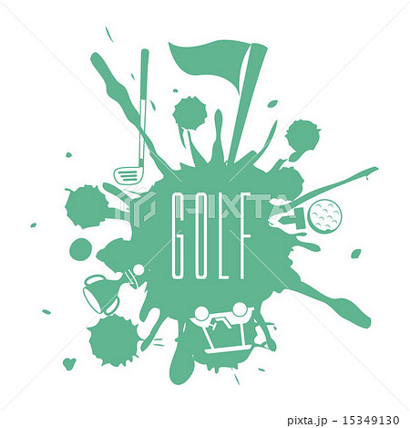 golf design over white background vector illustration 15349130
