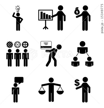 conceptual business over white background vector illustration 15349775