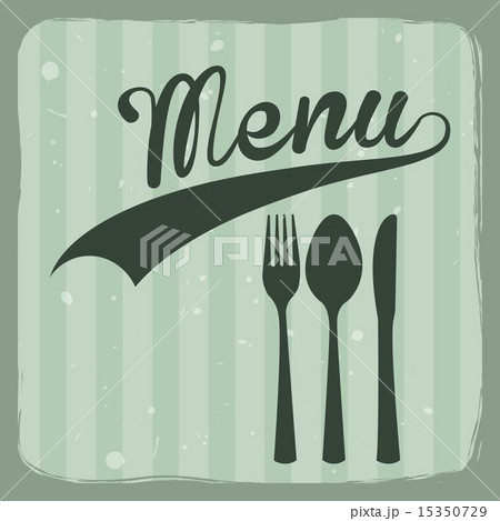 menu brochure over blue background vector illustration 15350729