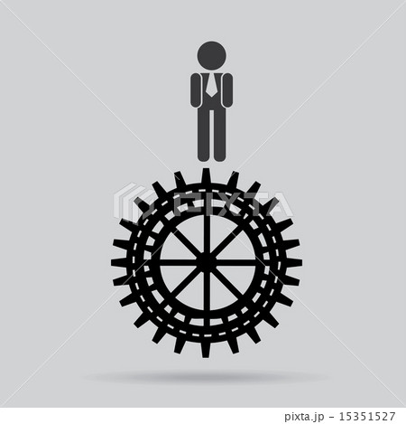 gears design over gray background vector illustration 15351527