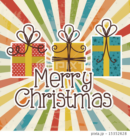 christmas design over grunge background vector illustration 15352628