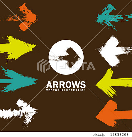arrows design over brown background vector illustration arrows design over brown background vector illustration 15353263