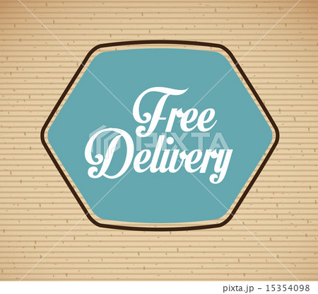 delivery design over lineal background vector illustration 15354098