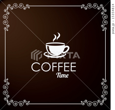 coffee design over black background vector illustration coffee design over black background vector illustration 15354814
