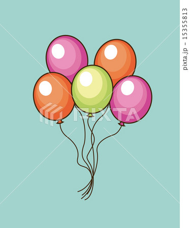 Birthday design over blue background vector illustration 15355813