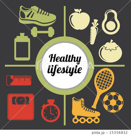 Fitness design over gray background vector illustration 15356832