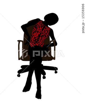 Female In A Swimsuit Sitting In A Chair Silhouette Female In A Swimsuit Sitting In A Chair Silhouette 15356906