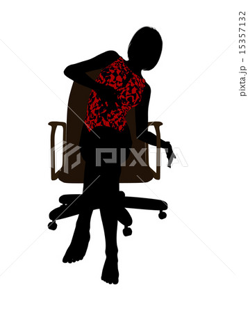 Female In A Swimsuit Sitting In A Chair Silhouette Female In A Swimsuit Sitting In A Chair Silhouette 15357132