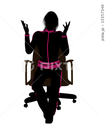 Female Workout Sitting On A Chair Silhouette 15357340